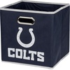 image:imageFranklin Sports NFL Storage Bins  Collapsible Cube Container  Basket  NFL Office Bedroom  Living Room  11x11Indianapolis Colts