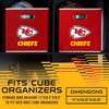 image:imageFranklin Sports NFL Storage Bins  Collapsible Cube Container  Basket  NFL Office Bedroom  Living Room  11x11Kansas City Chiefs