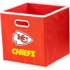 image:imageFranklin Sports NFL Storage Bins  Collapsible Cube Container  Basket  NFL Office Bedroom  Living Room  11x11Kansas City Chiefs