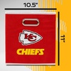 image:imageFranklin Sports NFL Storage Bins  Collapsible Cube Container  Basket  NFL Office Bedroom  Living Room  11x11Kansas City Chiefs