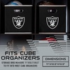 image:imageFranklin Sports NFL Storage Bins  Collapsible Cube Container  Basket  NFL Office Bedroom  Living Room  11x11Las Vegas Raiders