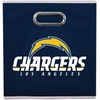 image:imageFranklin Sports NFL Storage Bins  Collapsible Cube Container  Basket  NFL Office Bedroom  Living Room  11x11Los Angeles Chargers