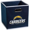image:imageFranklin Sports NFL Storage Bins  Collapsible Cube Container  Basket  NFL Office Bedroom  Living Room  11x11Los Angeles Chargers