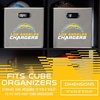 image:imageFranklin Sports NFL Storage Bins  Collapsible Cube Container  Basket  NFL Office Bedroom  Living Room  11x11Los Angeles Chargers