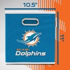 image:imageFranklin Sports NFL Storage Bins  Collapsible Cube Container  Basket  NFL Office Bedroom  Living Room  11x11Miami Dolphins