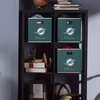 image:imageFranklin Sports NFL Storage Bins  Collapsible Cube Container  Basket  NFL Office Bedroom  Living Room  11x11Miami Dolphins