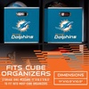image:imageFranklin Sports NFL Storage Bins  Collapsible Cube Container  Basket  NFL Office Bedroom  Living Room  11x11Miami Dolphins