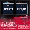 image:imageFranklin Sports NFL Storage Bins  Collapsible Cube Container  Basket  NFL Office Bedroom  Living Room  11x11New England Patriots