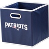 image:imageFranklin Sports NFL Storage Bins  Collapsible Cube Container  Basket  NFL Office Bedroom  Living Room  11x11New England Patriots