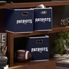 image:imageFranklin Sports NFL Storage Bins  Collapsible Cube Container  Basket  NFL Office Bedroom  Living Room  11x11New England Patriots