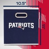 image:imageFranklin Sports NFL Storage Bins  Collapsible Cube Container  Basket  NFL Office Bedroom  Living Room  11x11New England Patriots