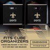 image:imageFranklin Sports NFL Storage Bins  Collapsible Cube Container  Basket  NFL Office Bedroom  Living Room  11x11New Orleans Saints