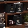 image:imageFranklin Sports NFL Storage Bins  Collapsible Cube Container  Basket  NFL Office Bedroom  Living Room  11x11New Orleans Saints
