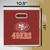 image:imageFranklin Sports NFL Storage Bins  Collapsible Cube Container  Basket  NFL Office Bedroom  Living Room  11x11San Francisco 49ers