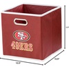 image:imageFranklin Sports NFL Storage Bins  Collapsible Cube Container  Basket  NFL Office Bedroom  Living Room  11x11San Francisco 49ers