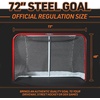 image:imageFranklin Sports NHL Championship Steel Street Hockey Goal  72  Wheels For Easy Rolling  Setup Regulation Training  Game Play HeavyDuty Tubing Construction PreFit Durable Net