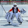 image:imageFranklin Sports NHL Kids Beginner Street Hockey  Goalie Sticks  Youth  Junior Hockey Sticks  Left  Right HandedGoalie Stick  Black