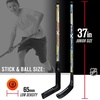 image:imageFranklin Sports NHL Kids Street Hockey Stick Set  Includes 2 Youth Street Hockey Sticks  1 Outdoor Roller Hockey Ball  Perfect Hockey Starter Set for KidsNHL Street Hockey Starter Set  GoaliePlayer Stick