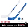 image:imageFranklin Sports NHL Mini Hockey Stick and Ball Set  Kids Indoor Knee Hockey Game Set  Includes 2 Mini Sticks and 2 Foam Balls