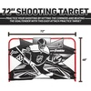 image:imageFranklin Sports NHL Street Hockey Goalie Shooting Target  Shooter Tutor Hockey Goal Practice Target  Street Hockey Net Goalie Target  Easy Attach TargeWhiteBlack