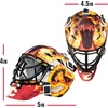 image:imageFranklin Sports NHL Team Logo Mini Hockey Goalie Mask with Case  Collectible Goalie Mask with Official NHL Logos and ColorsCalgary Flames