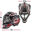 image:imageFranklin Sports NHL Team Logo Mini Hockey Goalie Mask with Case  Collectible Goalie Mask with Official NHL Logos and ColorsCarolina Hurricanes