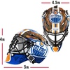 image:imageFranklin Sports NHL Team Logo Mini Hockey Goalie Mask with Case  Collectible Goalie Mask with Official NHL Logos and ColorsEdmonton Oilers