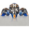 image:imageFranklin Sports NHL Team Logo Mini Hockey Goalie Mask with Case  Collectible Goalie Mask with Official NHL Logos and ColorsEdmonton Oilers
