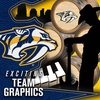 image:imageFranklin Sports NHL Team Logo Mini Hockey Goalie Mask with Case  Collectible Goalie Mask with Official NHL Logos and ColorsNashville Predators