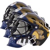 image:imageFranklin Sports NHL Team Logo Mini Hockey Goalie Mask with Case  Collectible Goalie Mask with Official NHL Logos and ColorsNashville Predators