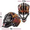 image:imageFranklin Sports NHL Team Logo Mini Hockey Goalie Mask with Case  Collectible Goalie Mask with Official NHL Logos and ColorsNew Jersey Devils