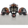 image:imageFranklin Sports NHL Team Logo Mini Hockey Goalie Mask with Case  Collectible Goalie Mask with Official NHL Logos and ColorsNew Jersey Devils