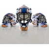 image:imageFranklin Sports NHL Team Logo Mini Hockey Goalie Mask with Case  Collectible Goalie Mask with Official NHL Logos and ColorsNew York Islanders