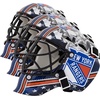 image:imageFranklin Sports NHL Team Logo Mini Hockey Goalie Mask with Case  Collectible Goalie Mask with Official NHL Logos and ColorsNew York Rangers