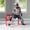 image:imageFranklin Sports NHL Youth Knee Hockey Goalie Pads  Helmet Set  Kids Knee  Mini Hockey Goalie Gear  Equipment  2 Leg Pads Catch Glove Blocker  Mask IncludedBlackWhiteGray