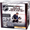 image:imageFranklin Sports NHL Youth Knee Hockey Goalie Pads  Helmet Set  Kids Knee  Mini Hockey Goalie Gear  Equipment  2 Leg Pads Catch Glove Blocker  Mask IncludedBlackWhiteGray