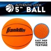 image:imageFranklin Sports Over The Door Indoor LED Basketball HoopsSteel Rim Mini BasketIncludes Ball and PumpLight Up BackboardBlue  1775 x 12
