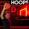 image:imageFranklin Sports Over The Door Indoor LED Basketball HoopsSteel Rim Mini BasketIncludes Ball and PumpLight Up BackboardRed Light Up