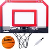 image:imageFranklin Sports Over The Door Indoor LED Basketball HoopsSteel Rim Mini BasketIncludes Ball and PumpLight Up BackboardRed Light Up
