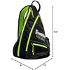 image:imageFranklin Sports Pickleball Bags  Sling Bag Backpack for Gear  Equipment  Men  Women  Holds Paddles Balls  AccessoriesBlackGreen
