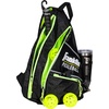 image:imageFranklin Sports Pickleball Bags  Sling Bag Backpack for Gear  Equipment  Men  Women  Holds Paddles Balls  AccessoriesBlackGreen