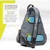 image:imageFranklin Sports Pickleball Bags  Sling Bag Backpack for Gear  Equipment  Men  Women  Holds Paddles Balls  AccessoriesGrayBlue