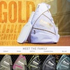image:imageFranklin Sports Pickleball Bags  Sling Bag Backpack for Gear  Equipment  Men  Women  Holds Paddles Balls  AccessoriesWhiteGold