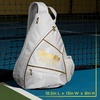 image:imageFranklin Sports Pickleball Bags  Sling Bag Backpack for Gear  Equipment  Men  Women  Holds Paddles Balls  AccessoriesWhiteGold