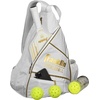 image:imageFranklin Sports Pickleball Bags  Sling Bag Backpack for Gear  Equipment  Men  Women  Holds Paddles Balls  AccessoriesWhiteGold
