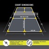 image:imageFranklin Sports Pickleball Court Marker Kit  Lines Marking Set with Tape Measure  Official Size Court Throw Down MarkersSmall