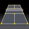 image:imageFranklin Sports Pickleball Court Marker Kit  Lines Marking Set with Tape Measure  Official Size Court Throw Down MarkersSmall Pack of 3
