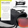 image:imageFranklin Sports Pickleball Sunglasses  All Sport UV Glasses for Tennis Pickleball Cycling Rowing  More  Athletic Shades with Headband  Carry Bag Red