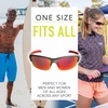image:imageFranklin Sports Pickleball Sunglasses  All Sport UV Glasses for Tennis Pickleball Cycling Rowing  More  Athletic Shades with Headband  Carry Bag Red