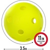 image:imageFranklin Sports Plastic Softballs  MLB  Includes 6 Balls for Batting Practice or Backyard Baseball Play  Replacement Balls  90mm Official Baseball Size  Yellow90 mm Pack of 6